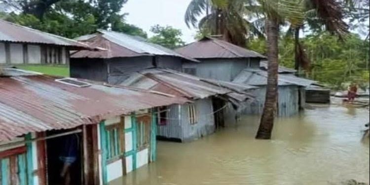 জোয়ারের পানিতে প্লাবিত রাঙ্গাবালীর দুই ইউনিয়ন