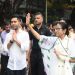 বাঙালিরে হেনস্তা, প্রতিবাদে বৃষ্টির মধ্যেই মমতার মিছিল