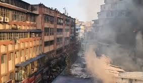 কলকাতার বড়বাজারে ভয়াবহ আগুন