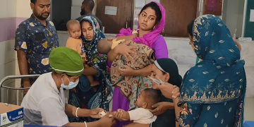 হামের প্রাদুর্ভাব মোকাবিলায় ১৮ জেলার ৩০ উপজেলায় বিশেষ টিকাদান শুরু