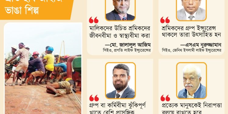 শ্রমিকদের অনিরাপদ জীবনে নেই বীমা সুবিধা