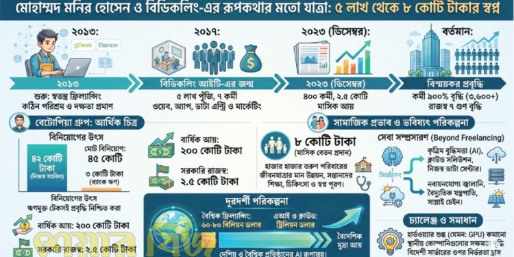 পাঁচ লাখ টাকা থেকে মাসিক আট কোটি বেতনের সাম্রাজ্য