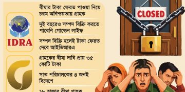 গ্রাহকের টাকা হাতিয়ে লাপাত্তা গোল্ডেন লাইফ ইন্স্যুরেন্স